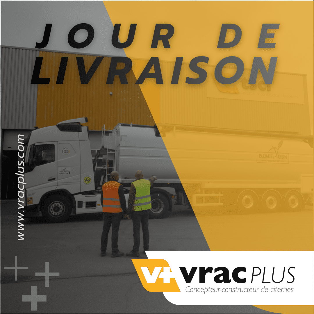 Livraison d'une semi remorque chez VRAC PLUS